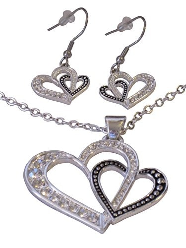 West Coast Jewelry Sterling Silver Polished Dancing Fancy Pink CZ Heart Pendant