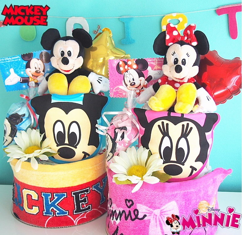 Qoo10 おむつケーキ ディズニー Disney 出産祝い ミッキー ミニー