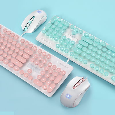 Qoo10 かわいいファッションのキーボードとマウス タブレット パソコン