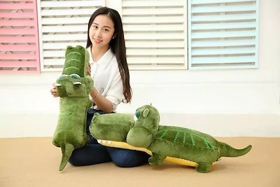 Qoo10 ぬいぐるみ 130cm ぬいぐるみ ワニ おもちゃ 知育