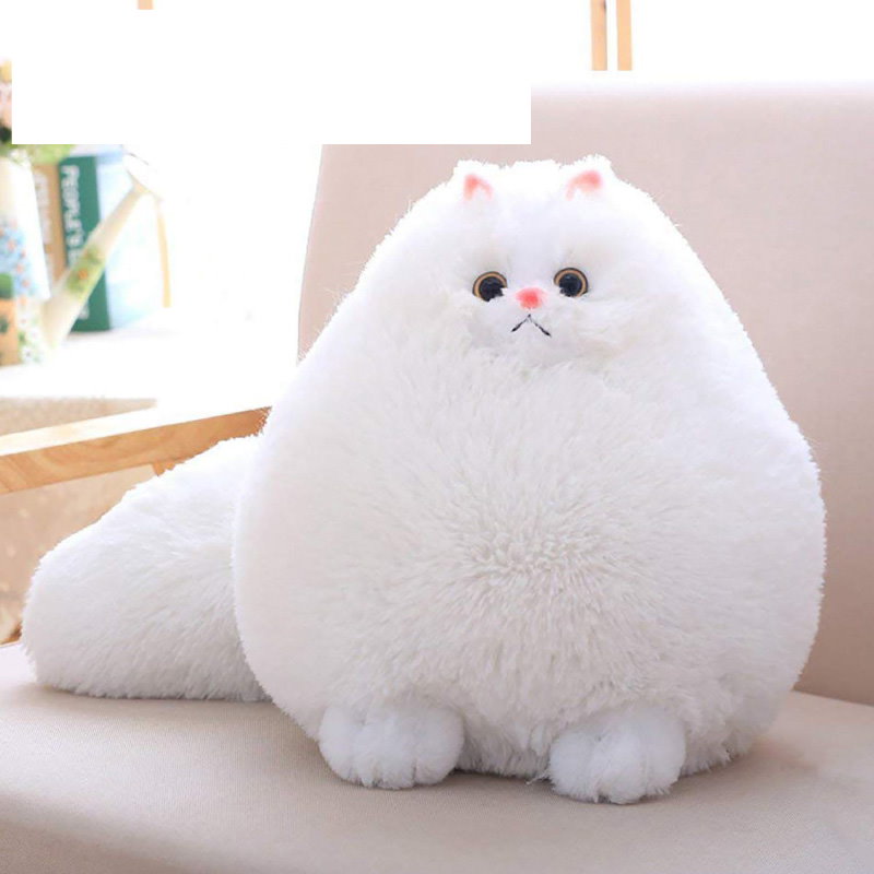 Qoo10 ねこ ぬいぐるみ 30cm Fat Cat White 白猫 海外 インスタ映 ふわふわ 子供 赤ちゃん 愛犬 愛猫 アイドル 女性 あす楽 ラッピング対応