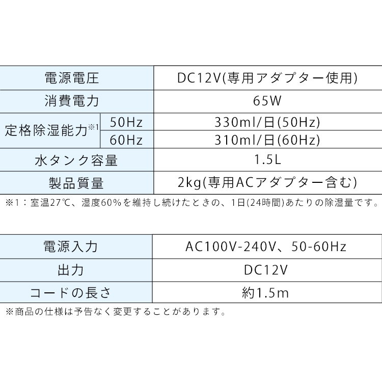 Qoo10] ペルチェ式 除湿器 コンパクト アイリス