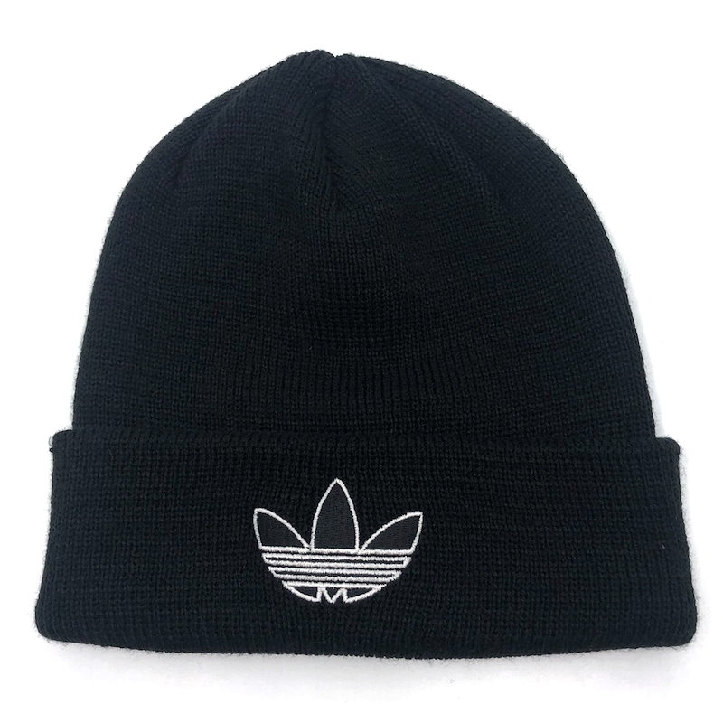 Qoo10 アディダス ニット帽 ビーニー 帽子 Adidas ニットワッチ 刺繍 ロゴ 防寒 メンズ レディー