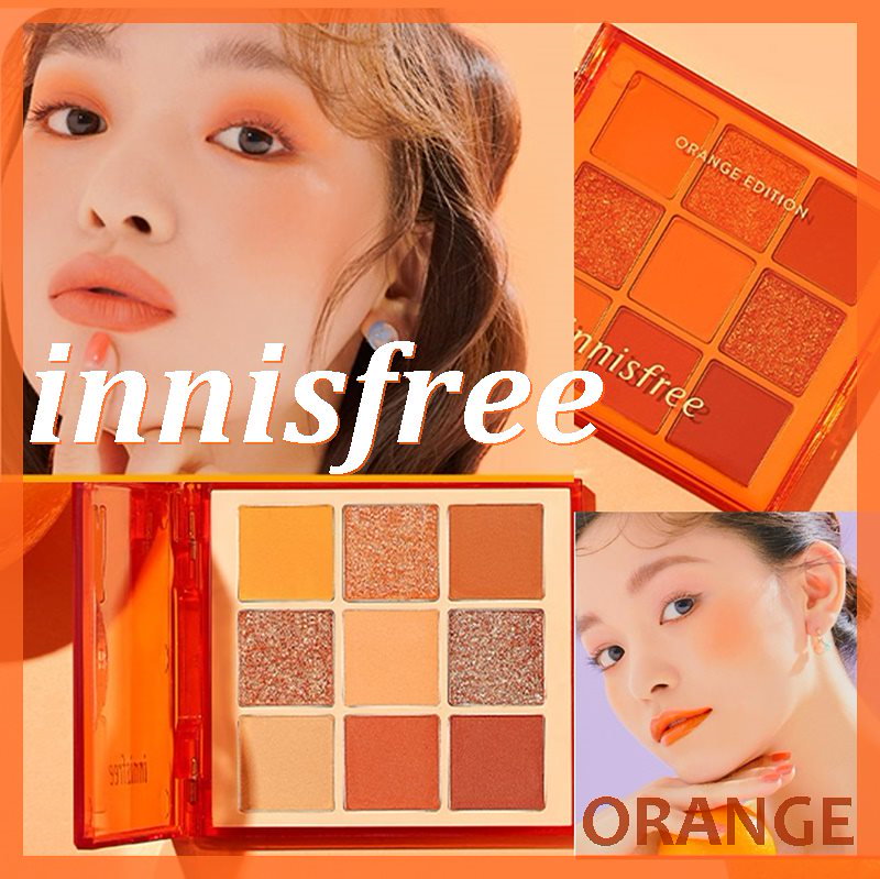 Qoo10 再入庫イニースプリ6月神像ジューシーオレンジパレットjuicy Orange Palette オレンジアイパレットビタミンシャドウ 韓国コスメ