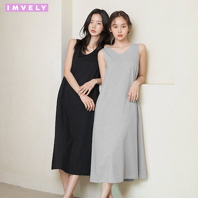 Qoo10 イムブリー Imvely イムブリー公式 スリブ レディース服