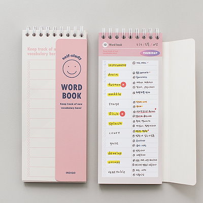 Qoo10 インディゴ 韓国産 学生の外国語単語帳10の単語 文具