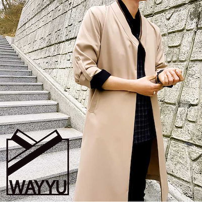 Qoo10 ウェイユ 韓服生活韓服beige ロングジャケット メンズファッション