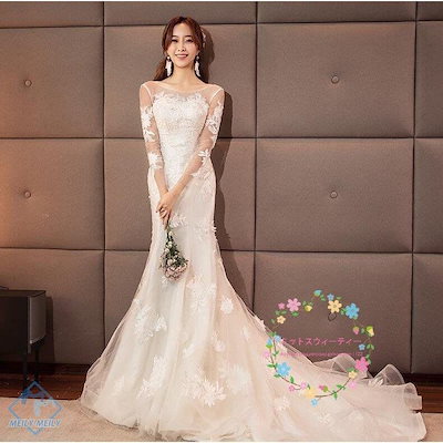 39 割引xxs Xs S M L Xl Xxl Xxxl 一つ目の項目を先に選択してください 格安人気 ウエディングドレス白安い花嫁長袖結婚式マーメイドラインドレスレース二次会マーメイド ワンピース ドレス レディース服xxsxssmlxlxxlxxxl 一つ目の項目を先に選択してください