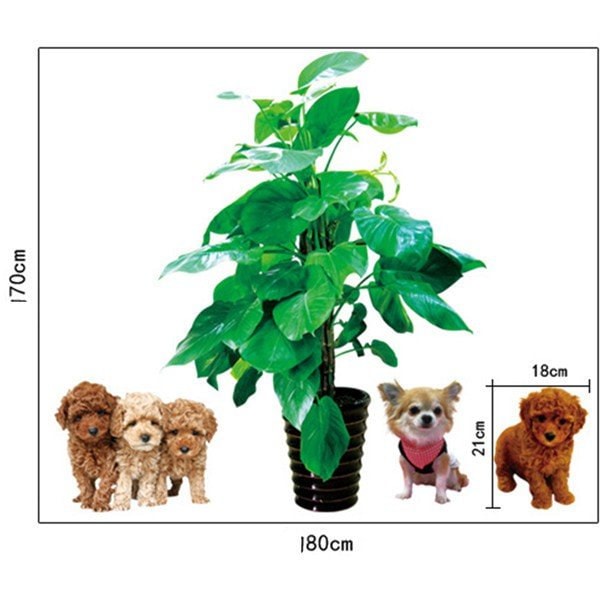 Qoo10 ウォールステッカー犬壁紙シールウォール鉢