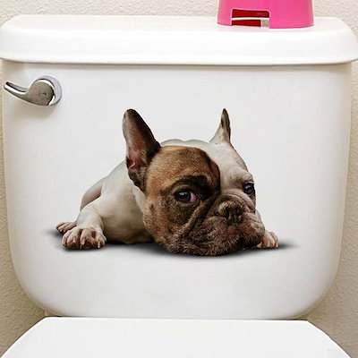 Qoo10 ウォールステッカー 北欧 トイレ 犬 子 家具 インテリア