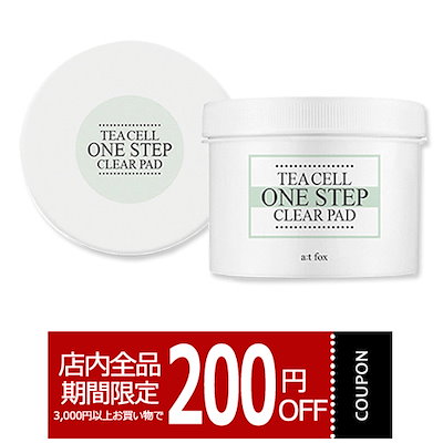 Qoo10 ティーセルワンステップクリアパッド エイティーフォックス メイク落とし ベースメイク