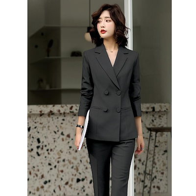 人気ブラドン エレガントパンツスーツカジュアルレディースセットアップフォーマルスーツ風着痩せシル スーツ Www Mb2raceway Com