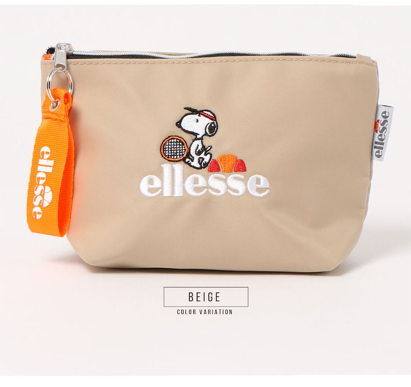 Qoo10 ポーチ ブランド エレッセ ピーナッツ Ellesse Peanuts スヌーピー グッズ ミニポーチ キャラクター オシャレ 小物入れ かわいい 小学生 中学生 高校生 大人 レディース 女の子 女