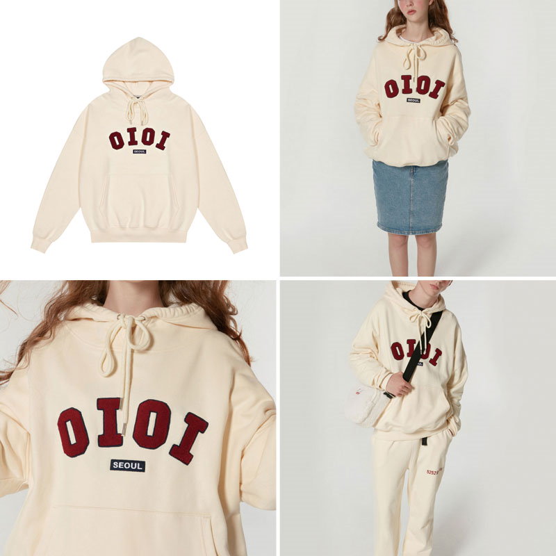 Qoo10 5252by Oioi Signature Hoodie 8色 パーカー フーディ Tシャツ 韓国ファッション レディース メンズ ユニセックス