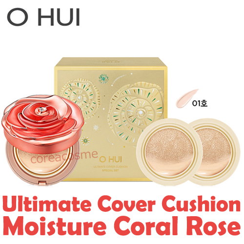 Qoo10 Ohui オフィ ローズペタルマルティメットカバーモイストccクッション スーパーモイスチャーcc パウダーリーメタルクッション 企画セット 韓国コスメ