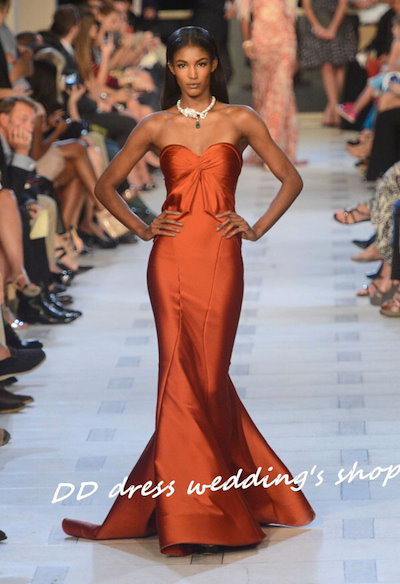 一番の贈り物 オレンジベアトップマーメイドラインパーティードレス2次会 謝恩会 発表会などエレガント ワンピース ドレス Www Coastalmermaid Shop