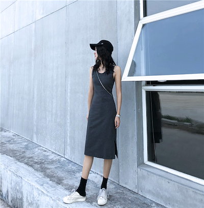 Qoo10 オンリーワントゥーユー スリム 新品 ユニークなデザイン 韓国語 レディース服