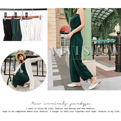 Qoo10 オールインワン レディース ベアトップ レディース服