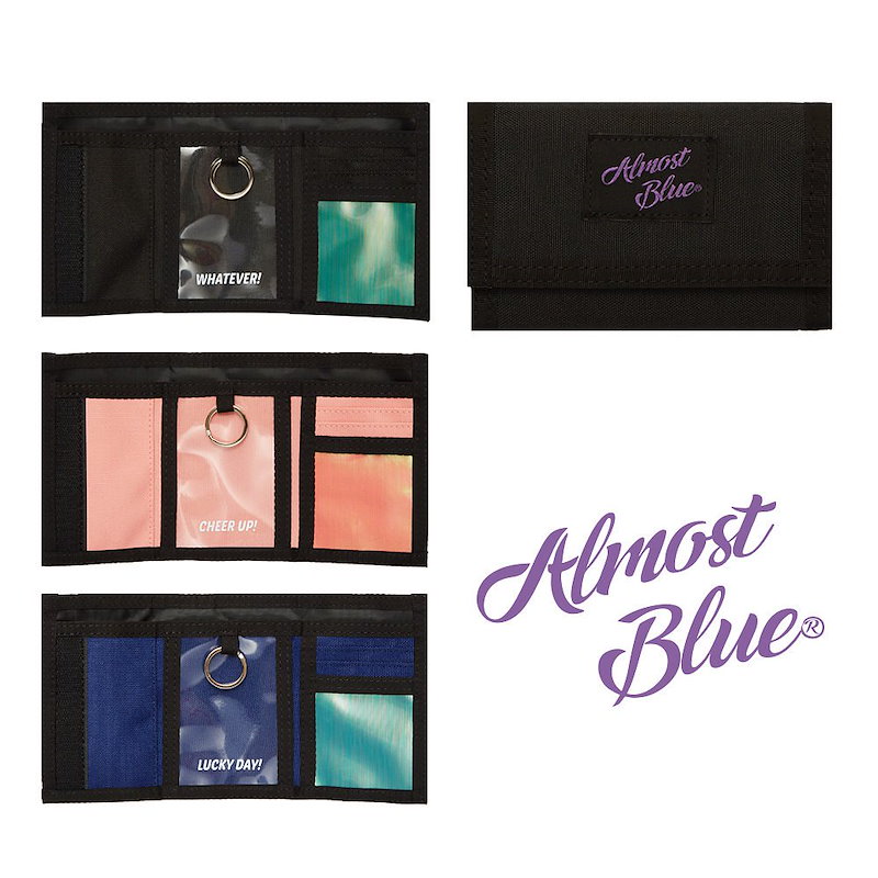 Qoo10 Purple Label Wallet オールモストブルー 財布 ウォレット カードケース コンパクト かわいい 韓国