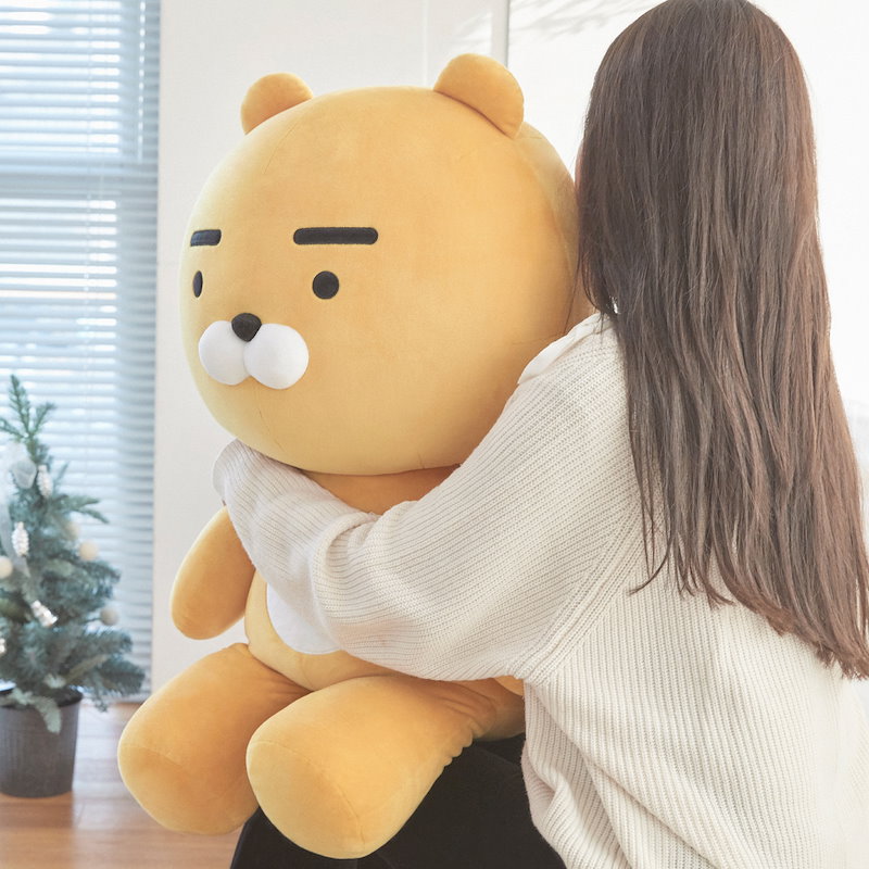 Qoo10 Kakao Friendsハグミぬいぐるみ Ryan Apeach 特大ぬいぐるみ