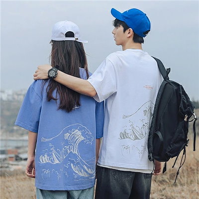 Qoo10 カップル ペア Tシャツ ブランド ペア レディース服