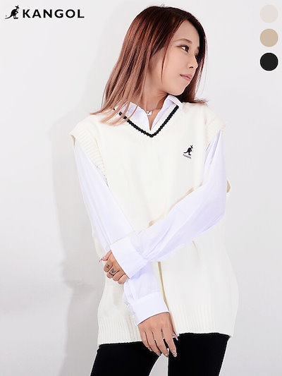 Qoo10 カンゴール Kangol カンゴール ベスト レディ レディース服