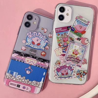 Qoo10 カートゥーン 日本 可愛い Kirby スマホケース 保護フィルム