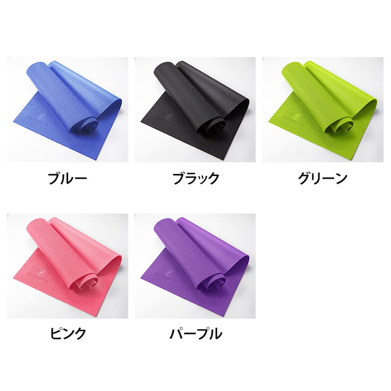 Qoo10 カートクーポン使えます ヨガマット 6mm 低反発 形状記憶 ストラップ付 Active Winner 軽量 耐久性抜群 エクササイズマット