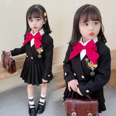 Qoo10 キッズスーツ4点セット 女の子子供スーツ キッズ