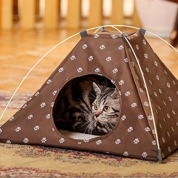Qoo10 キャットハウス ペットハウス 猫 テント 可愛い お洒落 テント 小型犬 猫 ペット ペットベッド 猫ベッド ネコ用 猫 ネコ キャット