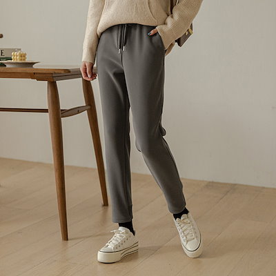 Qoo10 キャンマート 裏ボア付 ゆるパンツ 韓国ファッション レディース服