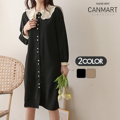 Qoo10 キャンマート Canmart 모아스프릴원피스 C0 レディース服