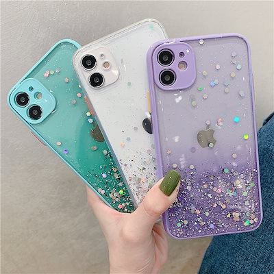 Qoo10 キラキラ Iphoneケース 11 11 スマホケース 保護フィルム