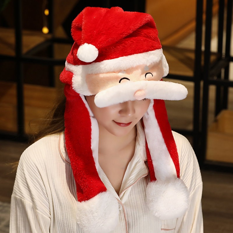 クリスマス　飾り物　トンガリ帽子のサンタさん