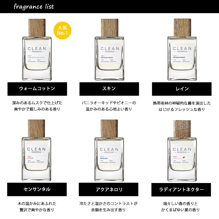 Qoo10 クリーン リザーブ アトマイザー 選べる2本セット 各1 5ml Clean 香水 メンズ レディース ユニセックス メール便送料無料