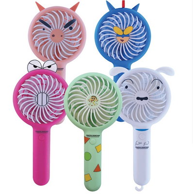 クレヨンしんちゃん handy fan ミニ扇風機 持ち運び扇風機 5キャラクター 韓国人気商品 夏商品