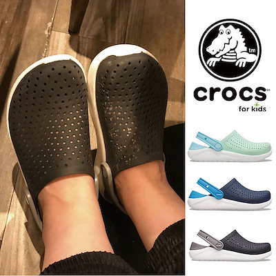 crocs literide on feet