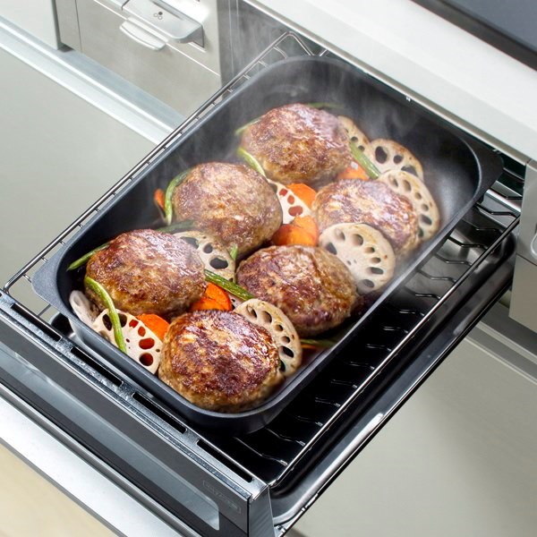 Qoo10 グリル名人 魚焼きグリルパン さんま焼きグリルプレート 魚焼き器 オーブン ガス火 Ih対応