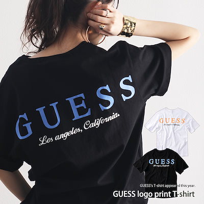 Qoo10 ゲス メール便送料無料 Guess ゲス ロゴ レディース服