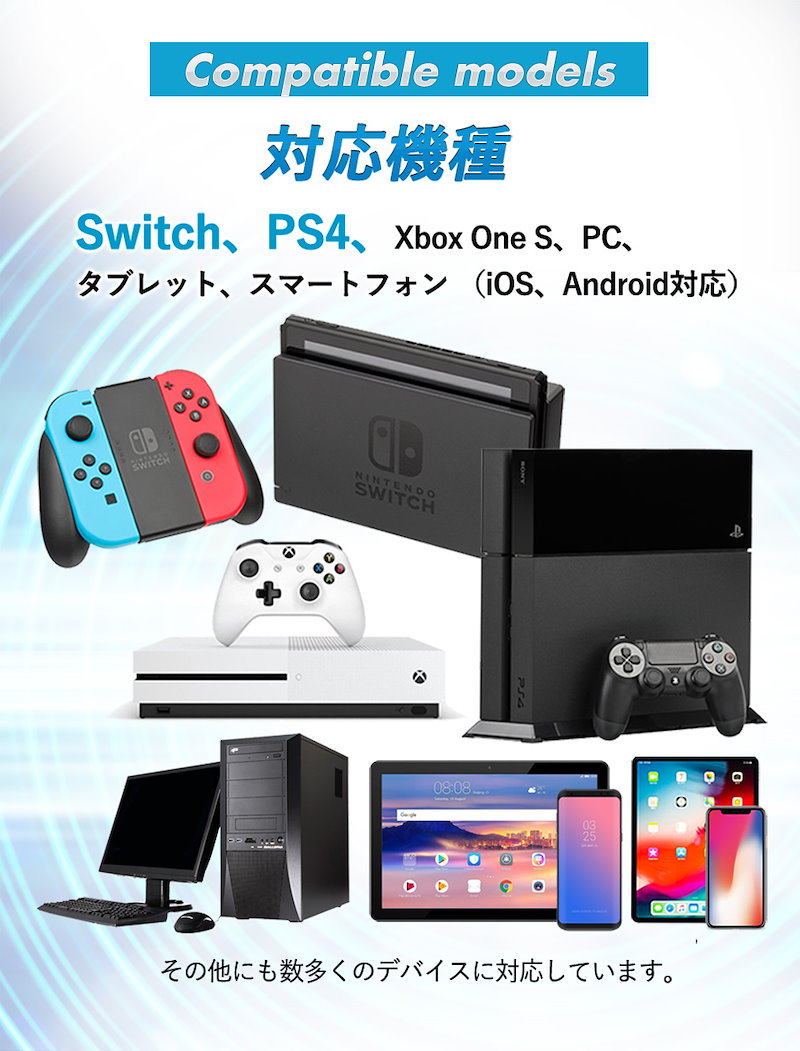 Qoo10 ゲーミングヘッドセット Ps4 Switch 対応 ヘッドホン マイク付き 高音質 Ledライト Shirowa ボイスチャット 通話 スマホ Pc Skype Zoom プレゼント 送料無料 ブルー