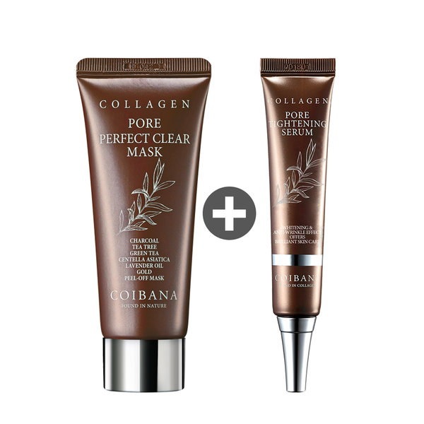 Qoo10 皮脂分泌コラーゲンコーパック 毛穴収縮セラムセット 毛穴縮小効果up Gmarket 韓国コスメ パック 毛穴 ニキビ アロエジェル スキンケア