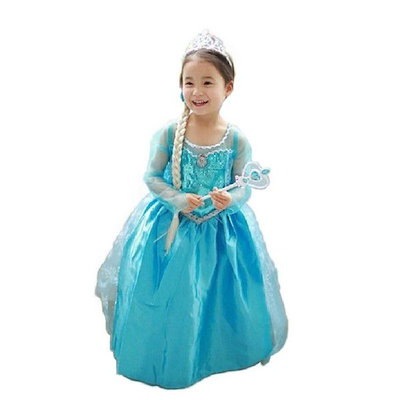 Qoo10 コスプレ衣装 子供用ドレス アナと雪の女 レディース服