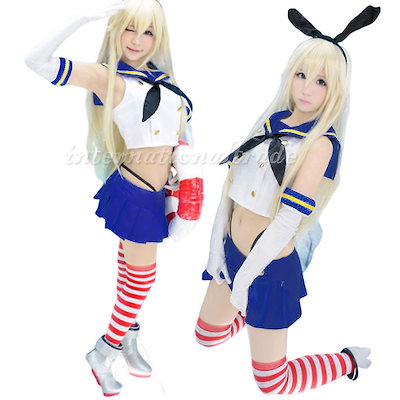 Qoo10 コスプレ衣装 艦隊れくしょん風 島風 し ホビー コスプレ