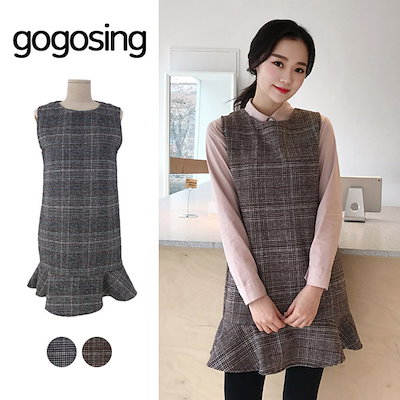 Qoo10 ゴゴシング Gogosing ココチェックフリルワ レディース服
