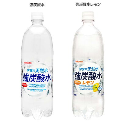 Qoo10 サンガリア 24本入 伊賀の天然水 強炭酸水 1 飲料