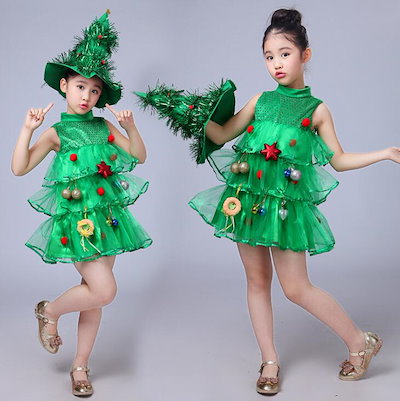 Qoo10 サンタ服 女の子 キッズクリスマスツリー ホビー コスプレ Qoo10 サンタ服 女の子 キッズクリスマスツリー ホビー コスプレ