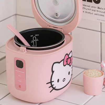 即納 大特価 サンリオhellokitty炊飯器一人暮らし 炊飯器 精米機