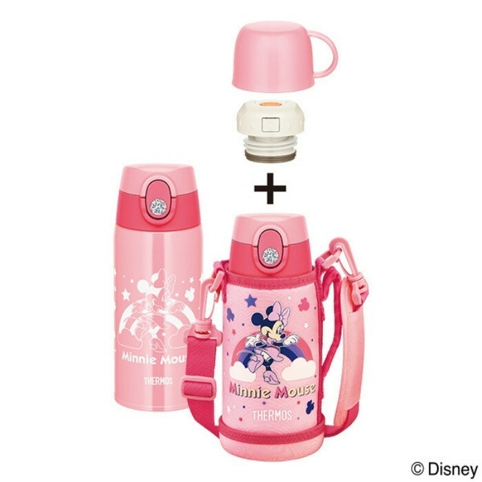 Qoo10 サーモス 2way 水筒 キッズ 子供 おしゃれ 600ml 保温 保冷 ストロー付き コップ付き カバー付き Fjo 600wf ステンレス ディズニー ミッキー ミニー ミッフィー マグ