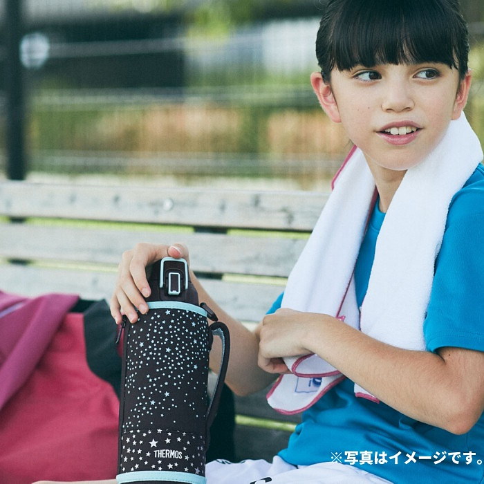 Qoo10 水筒 1リットル サーモス 子供 大人 カバー付き おしゃれ 直飲み 保冷専用 ステンレス ボトル キッズ Fht 1001 スポーツドリンクok