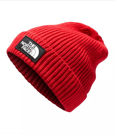 red beanie north face